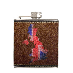 Cantil Sinalizador e Mapa do Reino Unido