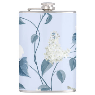 Cantil Siringa, flores de hibisco, padrão de tecido.