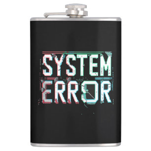 Cantil Sistema de Erro de Fonte Glitch, Pixel Cyberpunk 