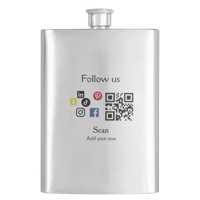 Cantil site simples de código de barras de código QR de e (Frente)
