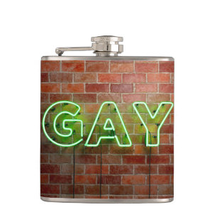 Cantil SlipperyJoe letreiro neon gay iluminado brilhante