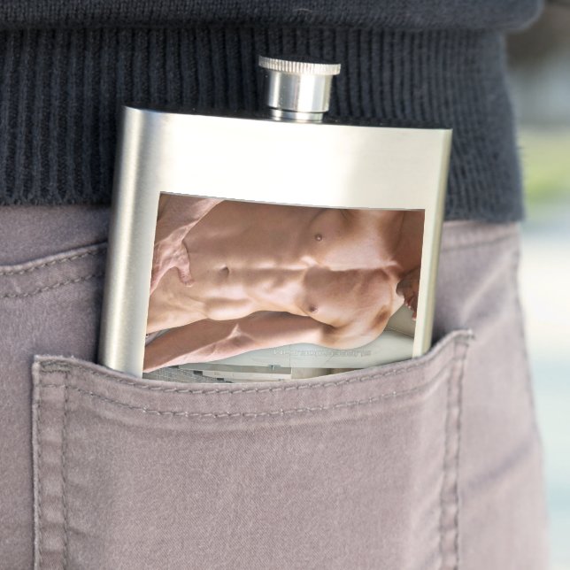 Cantil SlipperyJoe muscular sem camisa homem 6 maço ajust (In loco)