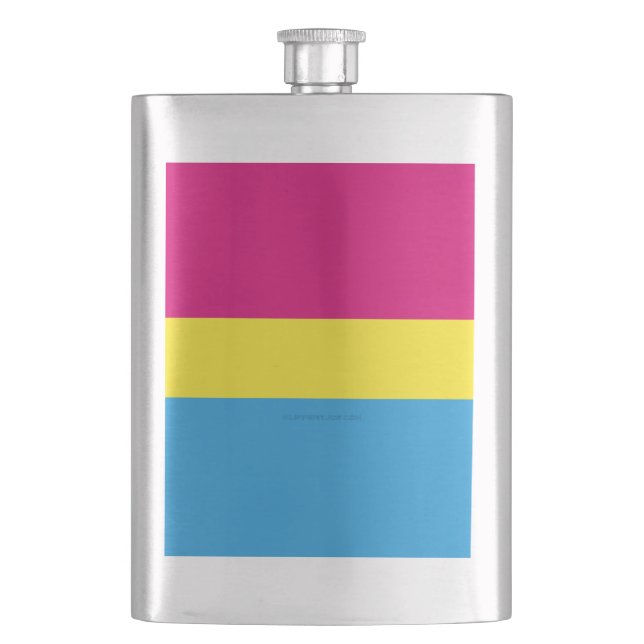 Cantil SlipperyJoe sinalizador de orgulho pansexual cor-d (Frente)