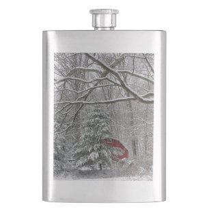 Cantil Snowy Red Barn
