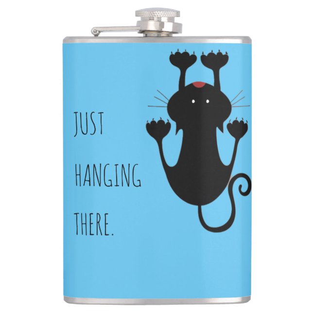 Cantil Só pendurado ali um desenho de um gato preto. (Frente)