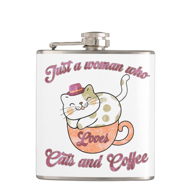 Cantil Só uma mulher que ama gatos e café (Frente)