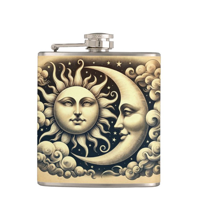 Cantil Sol & Lua Celestiais Vintage  (Frente)