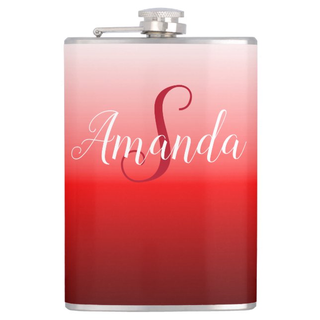 Cantil Sombras do Flask Vermelho Personalizado (Frente)