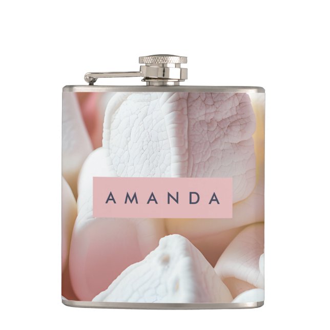 Cantil Sonho de Marshmallow Rosa Suave Personalizado (Frente)