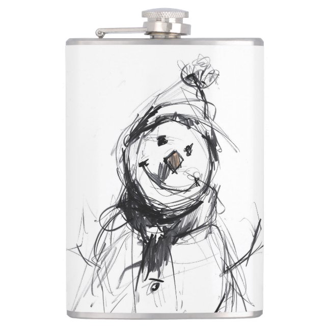 Cantil Sorrindo Feliz Snowman Vinyl Wrapped (Frente)