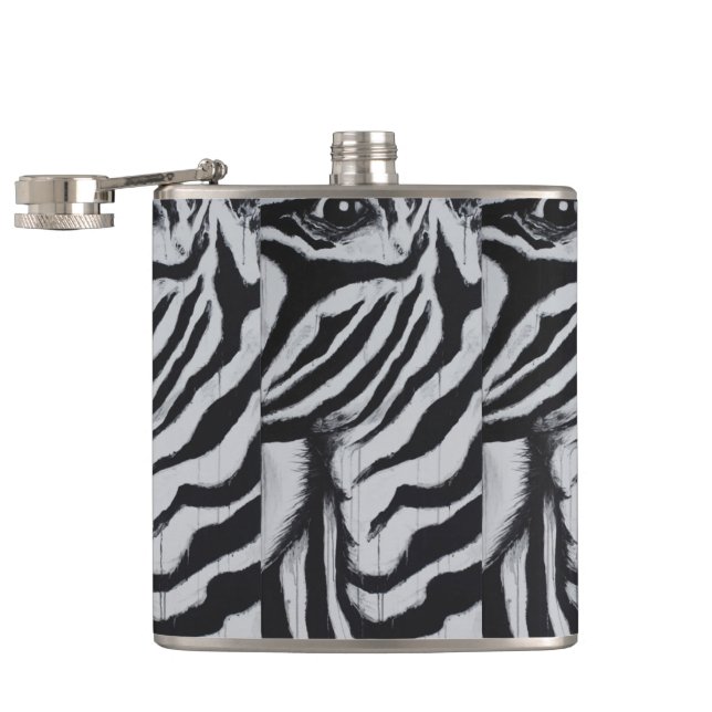 Cantil Sr. Zebra Animal Fauna Arte Abstrata Original (Aberto)