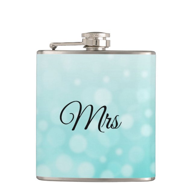 Cantil Sra. Wife Hers Teal Flask (Frente)