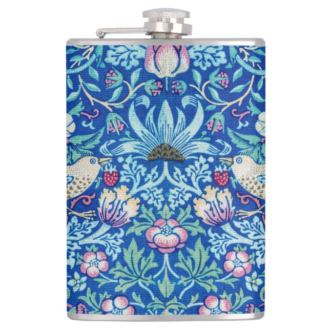 Cantil Strawberry Thef Blue, William Morris Flask (Frente)