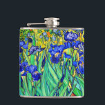 Cantil Subidas por Vincent Van Gogh<br><div class="desc">Vincent Van Gogh irrises. Pintado em 1889 é um dos quadros que ele criou no Santo Paul-de-Mausole hospício em Santo-Rémy-de-Provence na França. É uma pintura a óleo. Esta pintura de óleo paisagístico de arte retrata um campo de plantas de flores da íris. Vincent Van Gogh era um artista famoso. Ele...</div>