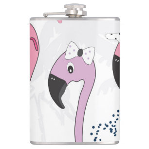 Cantil Summer Flamingo: Ilustração da Pratage.