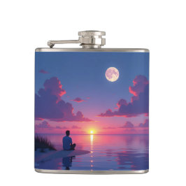 Cantil Sunset moonrise caribbean