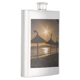 Cantil Sunset na praia, Maiorca, Espanha