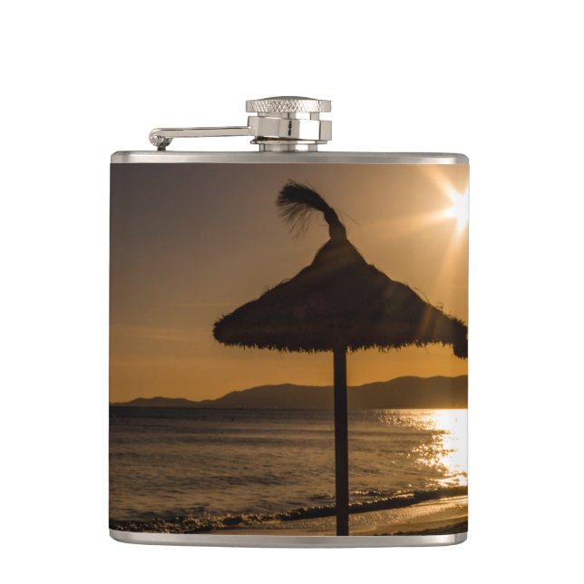 Cantil Sunset na praia, Maiorca, Espanha (Frente)