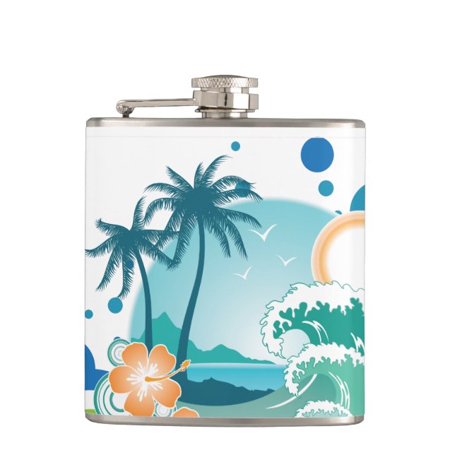 Cantil Surf Insular Vinil Wrapped Flask (Frente)