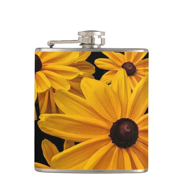 Cantil Susan Flowers, Susan De Olho Negro Amarelo, Floral (Frente)