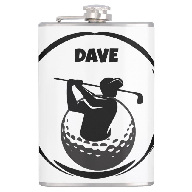 Cantil Swing de golfe masculino & Bola de golfe (Frente)