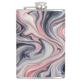 Cantil Swirling Shades of Pink, Grey, and White