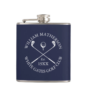Cantil Taco de golfe clássico azul marinho personalizado