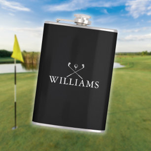 Cantil Tacos de Golfe Personalizados Preto e Branco