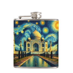 Cantil Taj Mahal India Starry Night