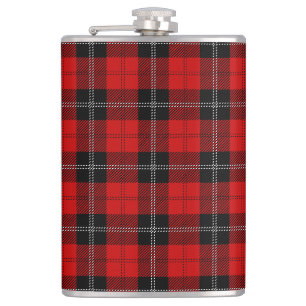 Cantil Tartan Escocês Vermelho e Preto