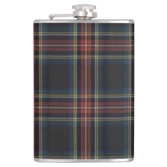 Cantil Tartan Vinyl Wrapped Flask, 8 oz. (Frente)