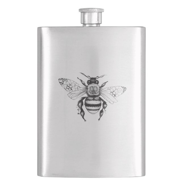 Cantil Tatuagem de Arte com Ilustração Animal Selvagem (Frente)