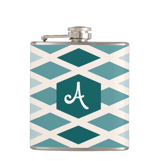 Cantil Teal Diamond Ombre Monograma (Frente)