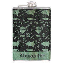Cantil Tema de nave Steampunk Verdigris Grande Personaliz