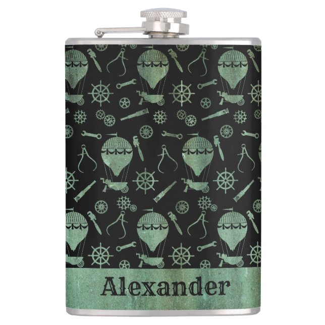 Cantil Tema Grande Steampunk Verdigris Balloons Personali (Frente)