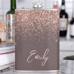 Cantil Terracotta Rosa Dourado Blush Link Monograma com L<br><div class="desc">Terracotta e Rosa Dourado - Brilhante cor-de-rosa, brilho esmagado, nome do monograma de metal escovado e primeiro plano de festa. Isto faz o doce e perfeito aniversário de 16 anos, casamento, chá de panela, aniversário, chá de fraldas ou festa de solteira presente para alguém que ama luxo de luxo e...</div>