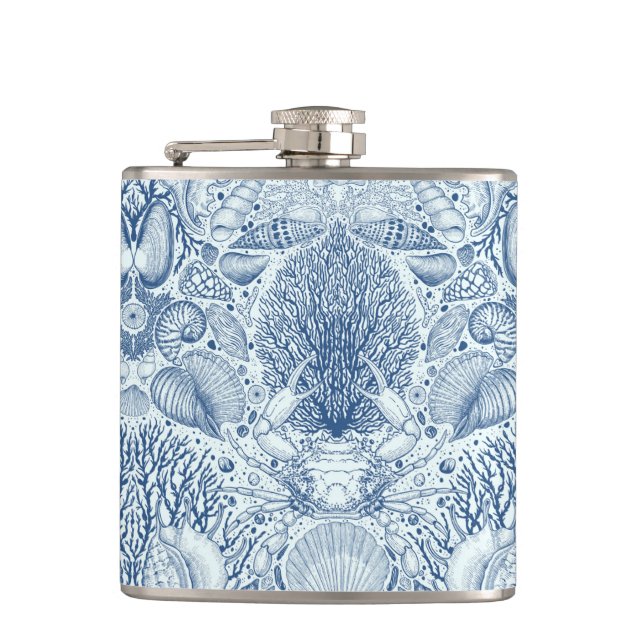 Cantil Tesouros de praia em azul (Frente)