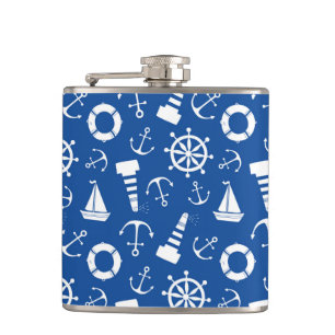 Cantil Teste padrão azul do mar