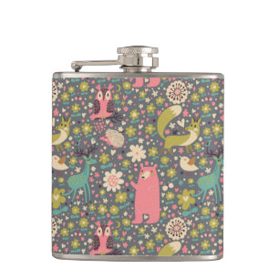 Cantil Teste padrão bonito dos animais da floresta