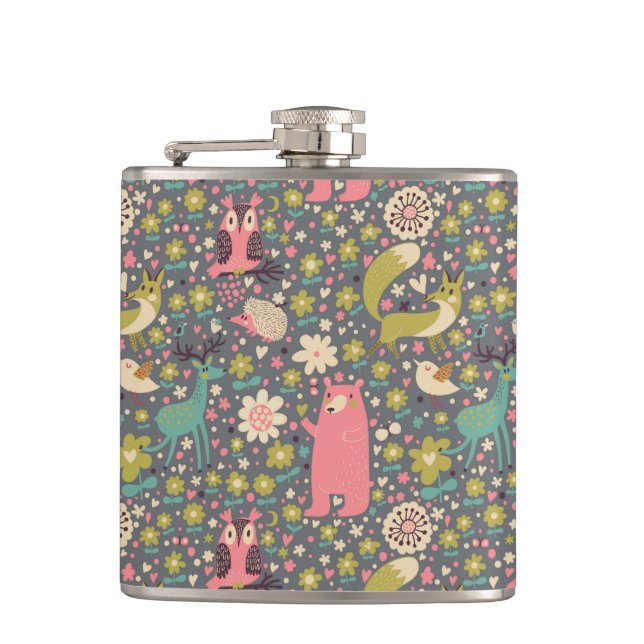 Cantil Teste padrão bonito dos animais da floresta (Frente)