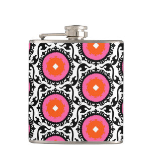 Cantil Teste padrão cor-de-rosa de Suzani