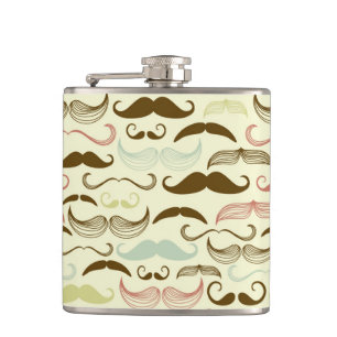 Cantil Teste padrão do bigode, estilo retro 4