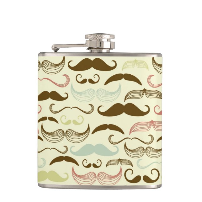 Cantil Teste padrão do bigode, estilo retro 4 (Frente)