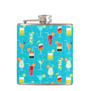 Cantil Teste padrão do cocktail no fundo da cerceta