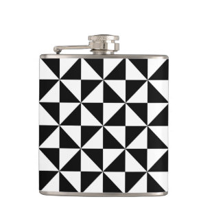 Cantil Teste padrão preto e branco do triângulo