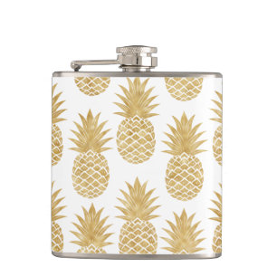 Cantil Teste padrão tropical elegante do abacaxi do ouro