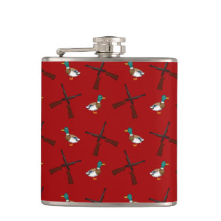 Cantil teste padrão vermelho da caça do pato