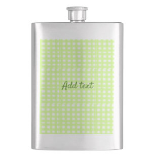 Cantil Texto adicional personalizado do ginham de xadrez 