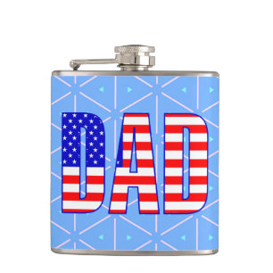 Cantil Texto Padrão do Sinalizador Americano do pai