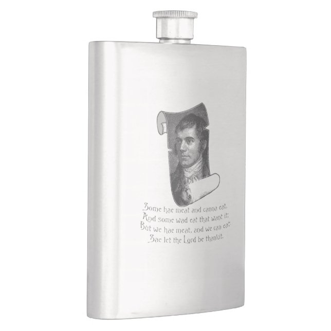 Cantil The Selkirk Grace Burns Night Supper Prayer Grey (Direita)